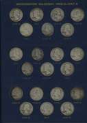 Collection of 72 different Washington Quarters 1934 to 1964-D