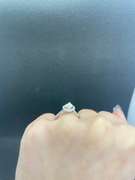 BEAUTIFUL DIAMOND MARQUISE HALO PAVE ENGAGEMENT RING IN 18K WHITE GOLD
