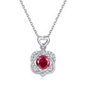 Gorgeous VVS1 Lab Created Ruby Pendant