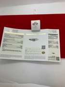 CERTIFIED LADIES PLATINUM AND DIAMOND RING