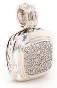 David Yurman Diamond Albion Pendant in Sterling