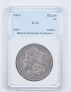 AU50 1893-S Morgan Silver Dollar - Graded NNC