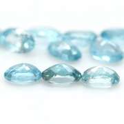 Brilliant 7.89ct sky blue Zircon set
