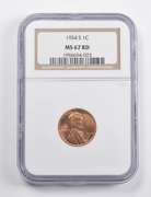 MS67 RD 1954-S Lincoln Wheat Cent NGC