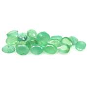 Bright emerald green 6.56ct 20pc emerald set