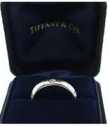 TIFFANY AND CO PLATINUM AND DIAMOND BAND