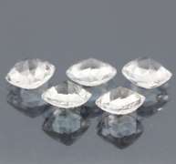 Glittering 7.94ct UNHEATED diamond white Topaz set