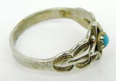 Vintage Bell Trading Childs Sterling Turquoise Ring