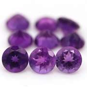 Gorgeous 10.80ct round cut Brazilian Amethyst set