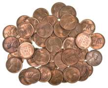Lot of (50) 1930 BU Lincoln Wheat Cents Roll