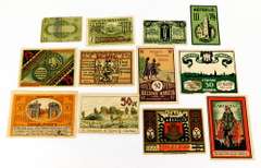 12 Vintage Foreign Paper Money
