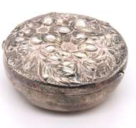 Vintage 925 Sterling Silver Signed Trinket Box