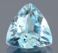 Glittering 4.49ct trillion cut sky blue Topaz