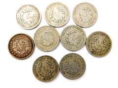 9 U.S. V Nickels, All 1911