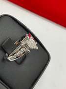 CERTIFIED 14K WHITE GOLD AND DIAMOND ENGAGEMENT RING