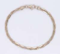 Vintage Italian 925 Sterling Silver Twisted Bracelet