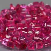 Premium 3.60ct 100 piece princess cut Ruby set