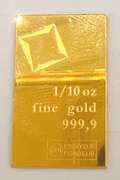 1/10oz gold bar