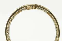 10K Yellow Gold 0.45 Ctw Diamond Round Circle Classic Pendant
