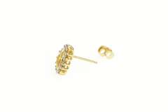 10K Yellow Gold Diamond Heart Love Symbol Single Stud Earring