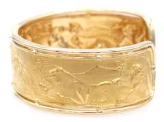 Carrera Carrera Lion Life Cuff Bracelet in 18K W/Box and Card