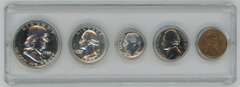 Superb Gem 5-pc 1955 US Proof Set in custom holder