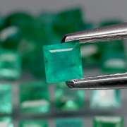 Awesome 2.55ct real Colombian Emerald set