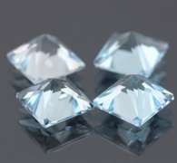 Vivid! 24.25ct 10mm sky blue Topaz set