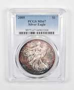 MS67 2005 American Silver Eagle - Graded PCGS