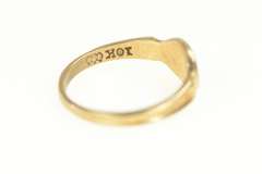 10K Yellow Gold S Cursive Monogram Name Letter Initial Baby Ring
