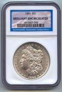 Superb BU 1885P Morgan Silver Dollar NGC Graded Brilliant Uncirculated!