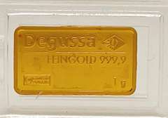 one gram gold bar