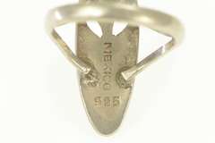 Sterling Silver Oval African Traditional Face Mask Statement Ring