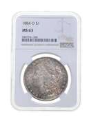 MS63 1884-O Morgan Silver Dollar - Graded NGC