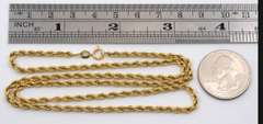 Popular 20" 14k Rope Necklace