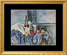 Paul Cezanne, Still Life with Peppermint Bottle