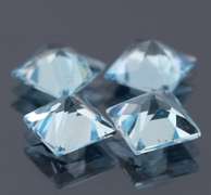 4 piece 21.92ct glittering sky blue Topaz set
