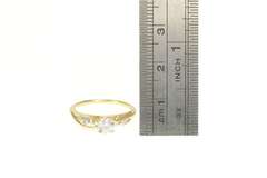 14K Yellow Gold 0.56 Ctw Diamond Round Classic Engagement Ring