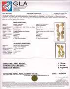 Fantastic 3.50CTW Colorful Tourmaline & 2.50CTW Diamond Foral Dangle Earrings in Gold Plated Sterling Silver