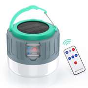 20 LED USB Rechargeable Solar Camping Light 1800mAh
