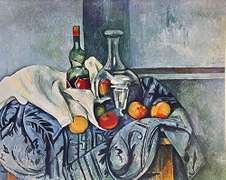 Paul Cezanne, Still Life with Peppermint Bottle
