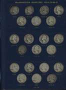 Collection of 72 different Washington Quarters 1934 to 1964-D
