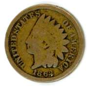 1862 Copper-Nickel Indian Head Cent
