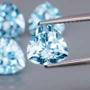 Outstanding 9.10ct 4 pc sky blue Topaz set