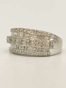 Gorgeous 14kt Solid White Gold & 2.0 Carat Diamond Band Ring