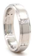 Gent's Scott Kay Diamond Wedding Band in Platinum
