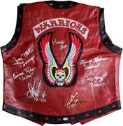 The Warriors Movie Cast Autographed Leather Vest Exact Proof ACOA