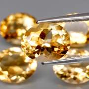 Ravishing 12.10ct 5pc golden Citrine set