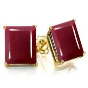 3.03CT RUBY 10KT GOLD STUDS