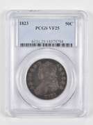 VF25 1823 Capped Bust Half Dollar - Graded PCGS